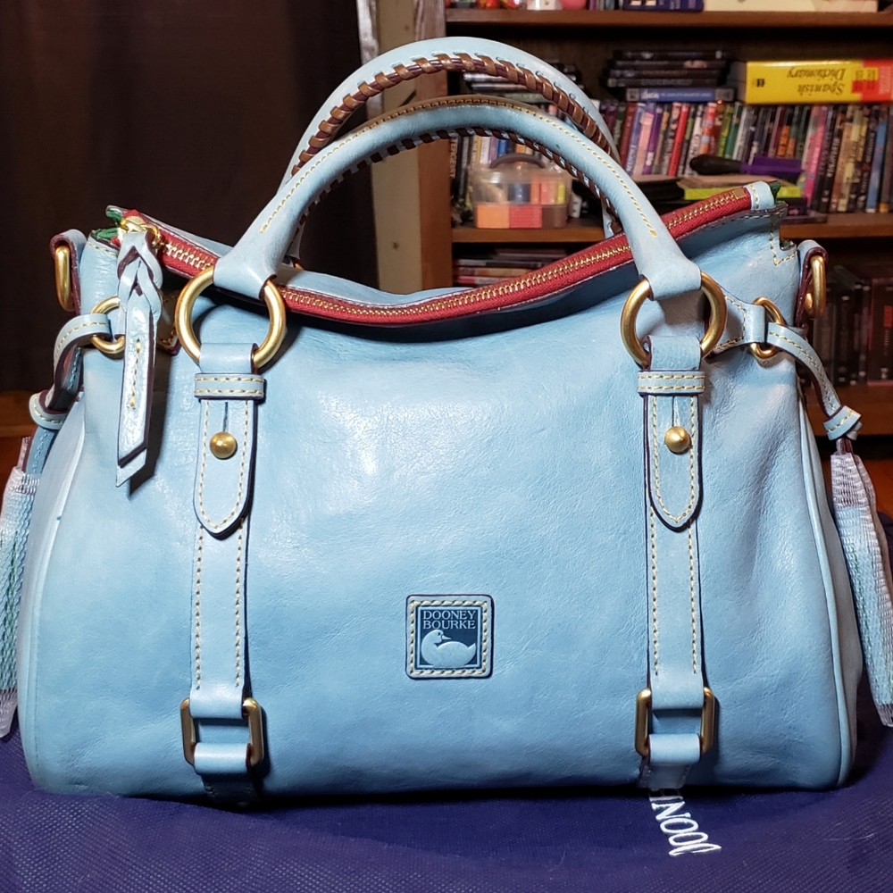 Dooney Small Florentine Satchel Dusty Blue